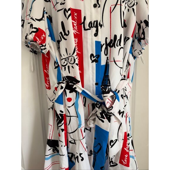 KARL LAGERFELD  Mini Shirt Dress - Picture 7 of 10